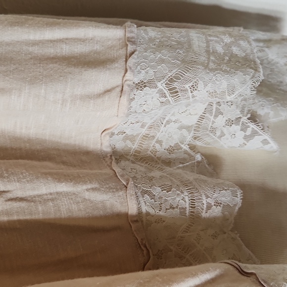 Neutral Lace Freshman 1996 Tank Top Lace Detail Beige Women's Medium - Picture 5 of 6